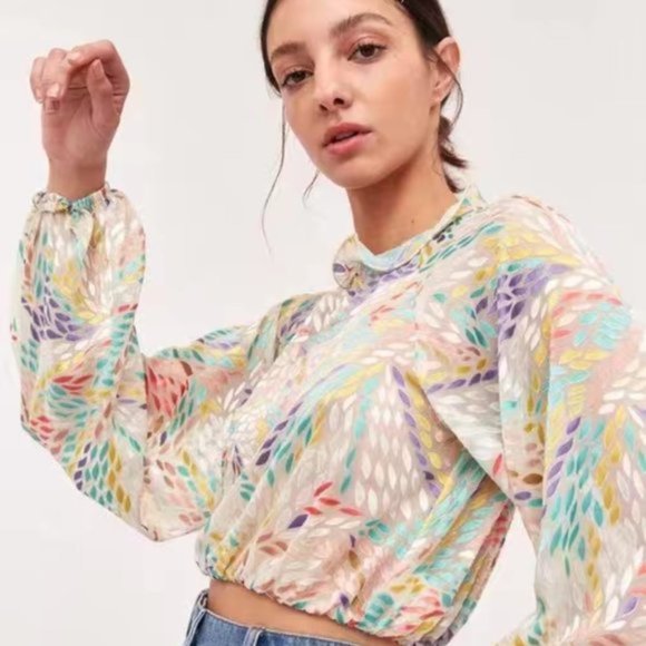 c/meo SET UP TOP IVORY BURNOUT - Picture 1 of 8